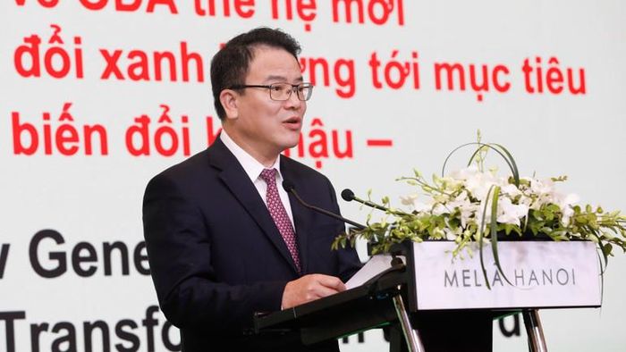  Thứ trưởng Tài chính Trần Quốc Phương phát biểu tại Hội thảo. 