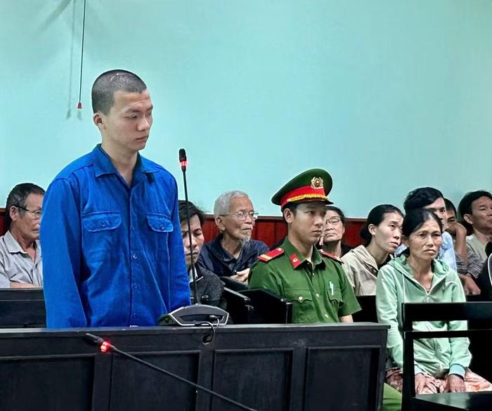  Bị cáo Tâm khai nhận hành vi tại phiên tòa. Ảnh: N.L 