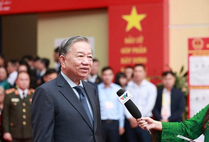 Tổng Bí thư Tô Lâm trả lời phỏng vấn các cơ quan thông tấn, báo chí. Ảnh: VGP/Nhật Bắc