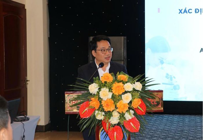 ThS. Bùi Đức Lập, Phó Cục trưởng Cục An toàn thực phẩm phát biểu.
