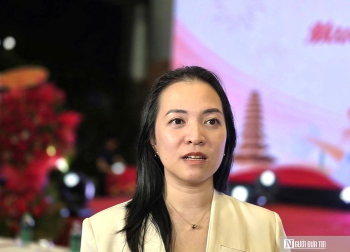 Bà Hoài An chia sẻ với phóng viên các giải pháp ứng phó với biến động thị trường du lịch.