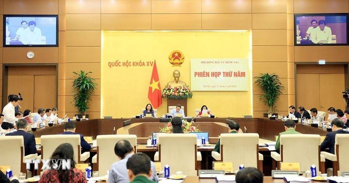 Quang cảnh phiên họp. (Ảnh: Tuấn Anh/TTXVN)