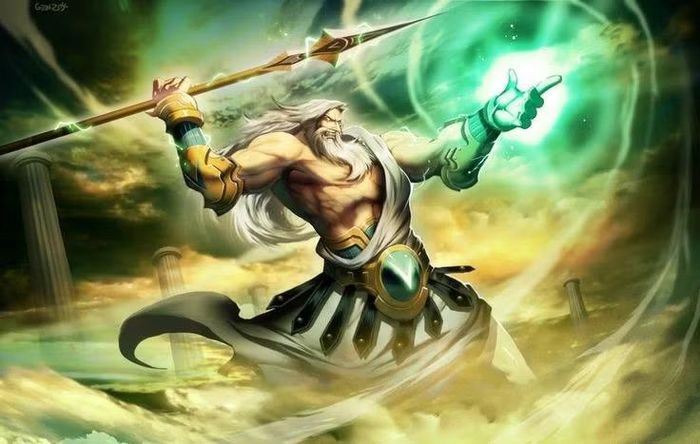  Vũ khí sấm sét huyền thoại. Những tia sấm sét nổi tiếng của Zeus thực chất được Cyclops rèn cho, trở thành vũ khí quyết định giúp phe Olympian giành chiến thắng. Ảnh: Pinterest.
