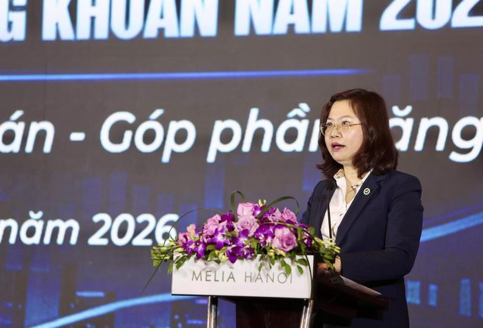 Chủ tịch Ủy ban Chứng khoán Nhà nước Vũ Thị Chân Phương.