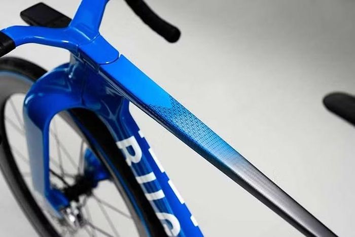 Xe được hoàn thiện với lớp sơn xanh đặc trưng của Bugatti, để lộ các chi tiết carbon, đi kèm biểu tượng “voi nhảy múa”. Hệ thống phanh sử dụng vật liệu carbon-titan, yên xe phong cách Italy và bộ lốp Continental thiết kế riêng.