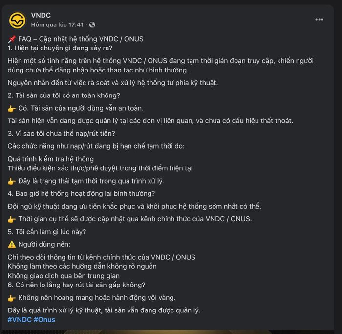  Cập nhật từ VNDC. Ảnh: VNDC. 