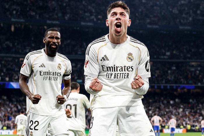 Valverde cũng liên tục bùng nổ. Ảnh: RMCF