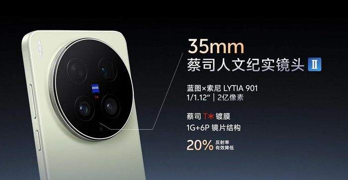Thông số camera chính của vivo X300 Ultra