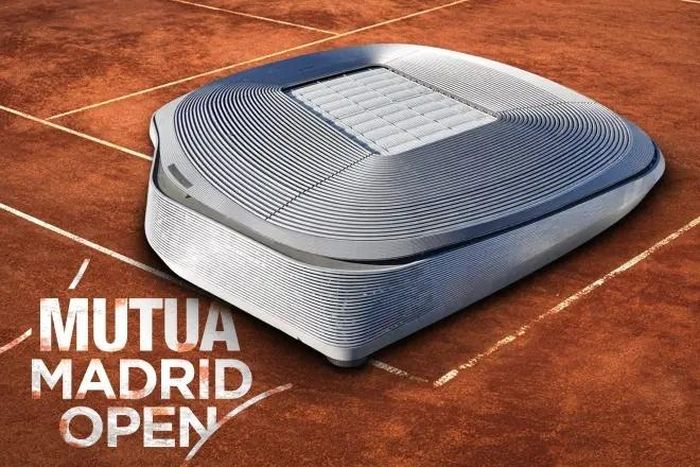 Sân Bernabeu chuyển đổi công năng sang phục vụ quần vợt.