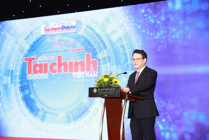 Thứ trưởng Bộ Tài chính Trần Quốc Phương tham dự và phát biểu chỉ đạo tại buổi lễ. Ảnh: Đức Thanh.