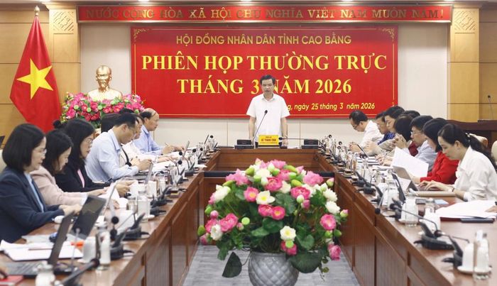 Phó Bí thư Thường trực Tỉnh ủy, Chủ tịch HĐND tỉnh Bế Thanh Tịnh kết luận phiên họp.
