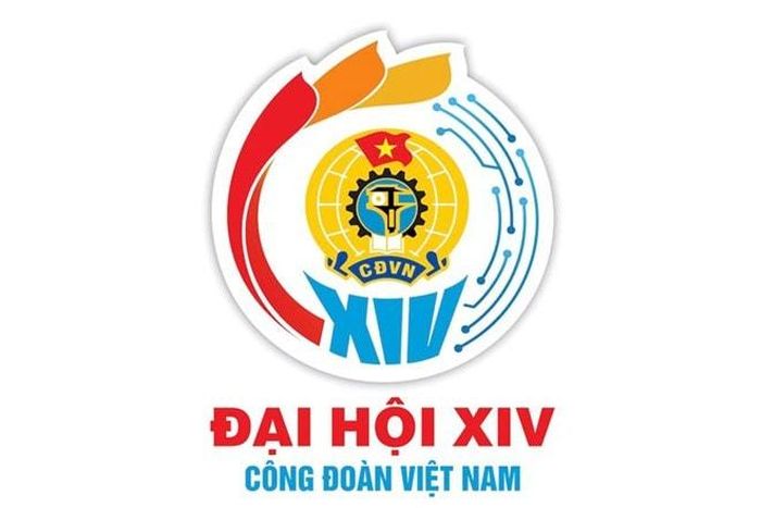 Logo Đại hội XIV Công đoàn Việt Nam được Tổng LĐLĐ Việt Nam công bố. Ảnh: TLĐ