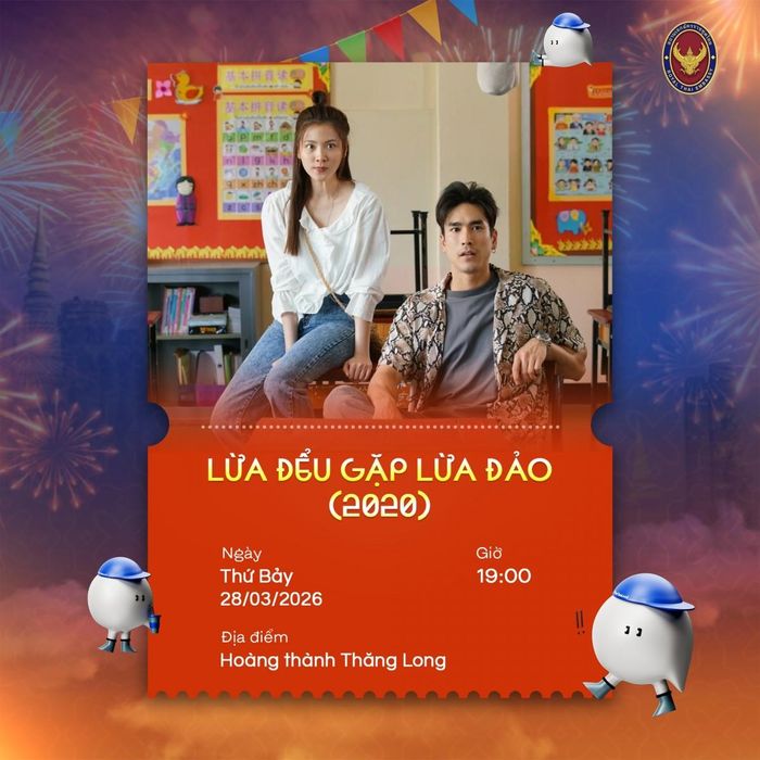 Bộ phim Lừa đểu gặp lừa đảo sẽ được trình chiếu tại Thai Festival 2026. Ảnh: Đại sứ quán Thái Lan.