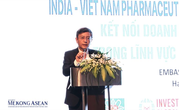 Đại sứ Ấn Độ tại Việt Nam Tshering W. Sherpa phát biểu tại sự kiện. Ảnh: Thu Thảo/Mekong ASEAN.