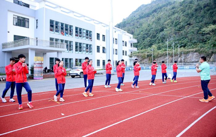 Các vận động viên tỉnh Lai Châu thường xuyên luyện tập.
