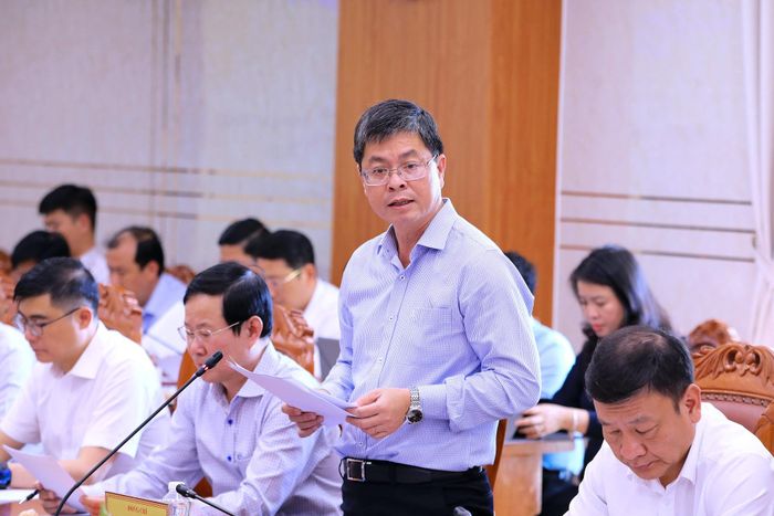 Ủy viên Ban Thường vụ Tỉnh ủy, Phó Chủ tịch UBND tỉnh Lâm Đồng Nguyễn Hồng Hải đề xuất các nội dung hợp tác với Đồng Nai