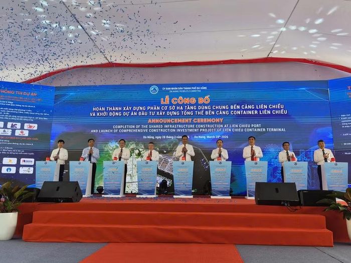 Lễ công bố Hoàn thành xây dựng Phần cơ sở hạ tầng dùng chung Cảng Liên Chiểu và khởi động Dự án Đầu tư xây dựng tổng thể Bến cảng container Liên Chiểu