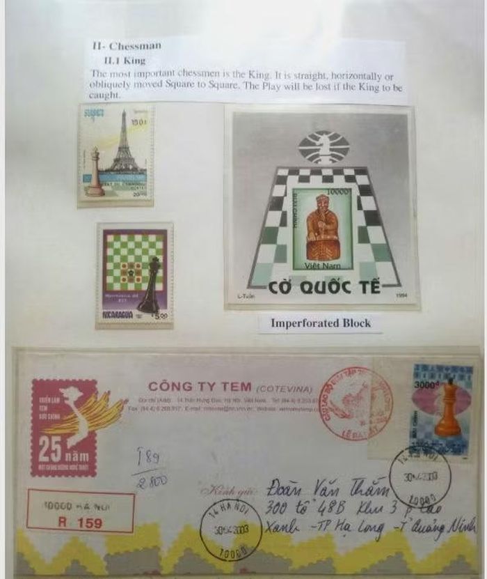 Bộ tem 'Cờ vua' đạt giải Đồng quốc tế 2006.