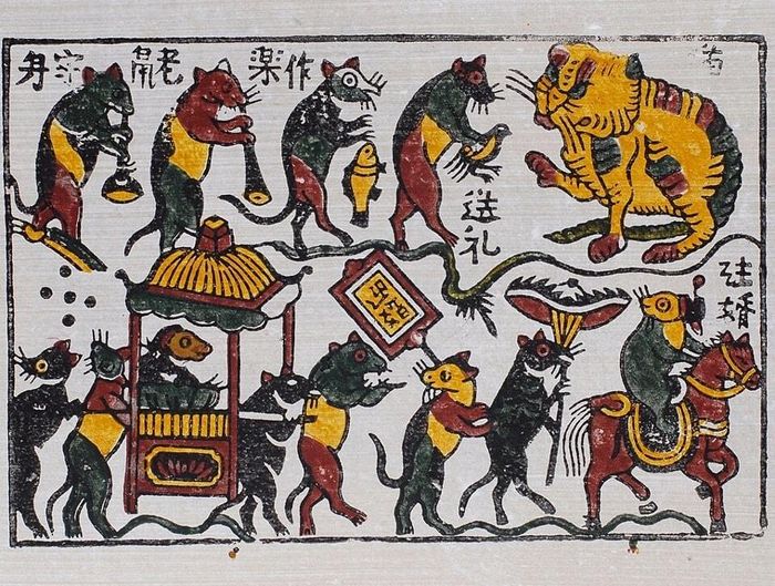 Tranh dân gian Đông Hồ “Đám cưới chuột”