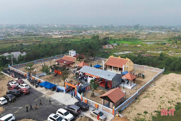 Khu tưởng niệm các liệt sĩ Đại đội pháo binh 45 tại thôn Cường Thịnh, xã Cổ Đạm