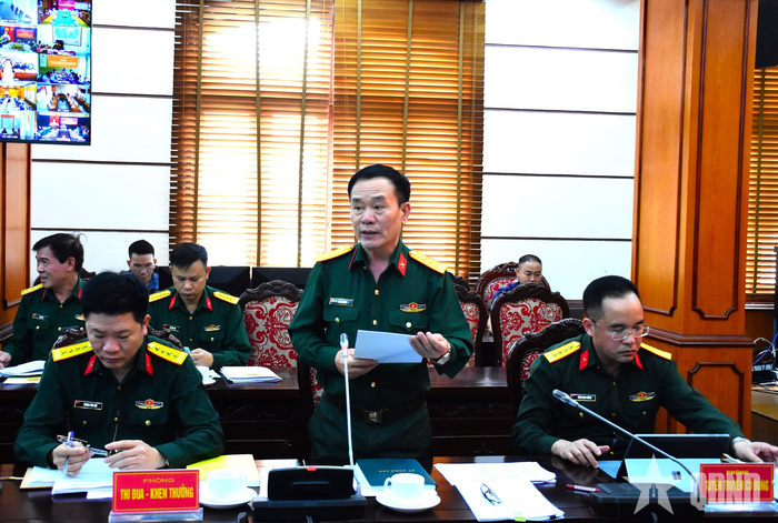 Đại biểu Phòng Tuyên truyền Cổ động (Cục Tuyên huấn) báo cáo kết quả công tác quản lý tư tưởng, dư luận, kỷ luật quý I năm 2026.