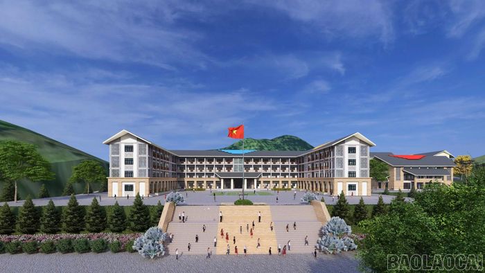 Khi hoàn thành, Trường Phổ thông nội trú Tiểu học - Trung học cơ sở Si Ma Cai sẽ là nơi ở, học tập cho 1.000 học sinh.