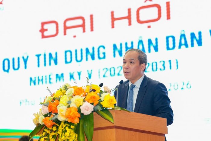 Phó Thống đốc Thường trực NHNN Đoàn Thái Sơn phát biểu chỉ đạo tại buổi Lễ