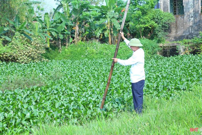 Ngoài ra, sau nhiều năm đưa vào sử dụng, khu vực kênh lấy nước dẫn vào trạm bơm cũng đã bị bồi lắng, bèo tây phủ kín làm ảnh hưởng đến hiệu quả vận hành của công trình.