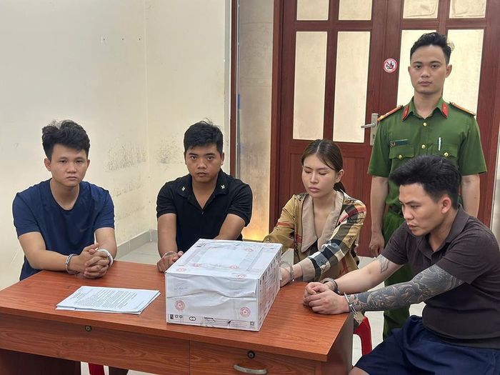 Các đối tượng có vai trò chủ chốt. Ảnh: CA
