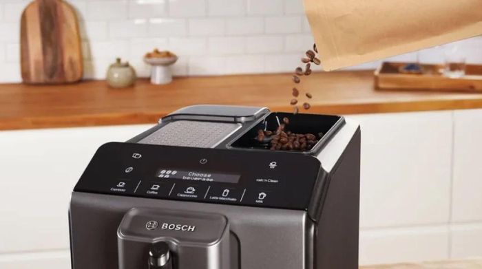 Trải nghiệm hương vị cà phê chuẩn Barista mỗi ngày với máy pha cà phê Bosch thiết kế sang trọng