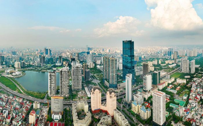 Hà Nội đang dần hiện thực hóa mô hình đô thị đa trung tâm. Ảnh: Phạm Hùng