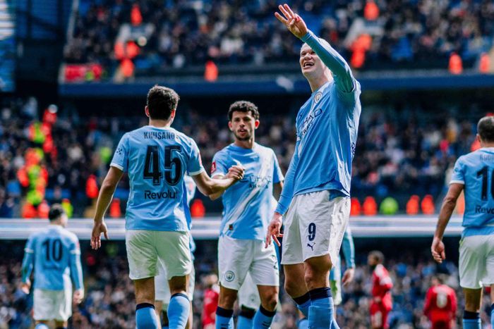 Haaland ghi hat-trick đặc biệt. Ảnh: MCFC