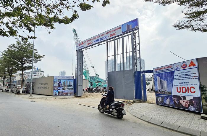 Dự án nhà ở xã hội Hạ Đình, phường Thanh Liệt (Hà Nội). Ảnh: Đình Phong