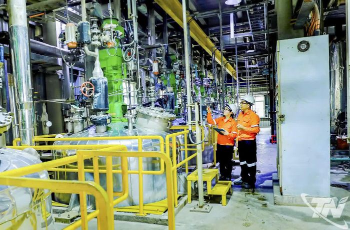 Chế biến sâu tinh quặng xuất khẩu tại Công ty TNHH Khai thác Chế biến khoáng sản Núi Pháo, góp phần nâng cao giá trị xuất khẩu.