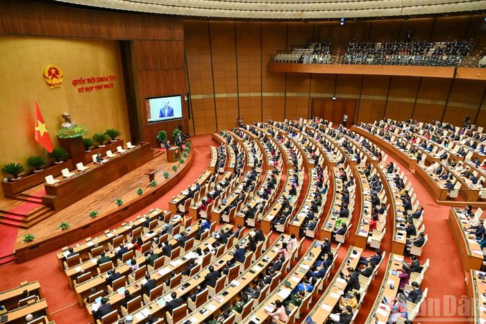 Quang cảnh phiên khai mạc Kỳ họp thứ nhất, Quốc hội khóa XVI.