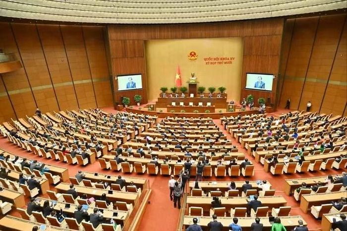 Quang cảnh một phiên họp của Quốc hội khóa XV. Ảnh: Quốc hội.