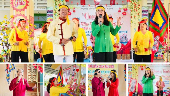 Nghệ thuật hô hát bài chòi diễn ra sôi nổi mỗi dịp xuân về. Ảnh: PHAN VINH