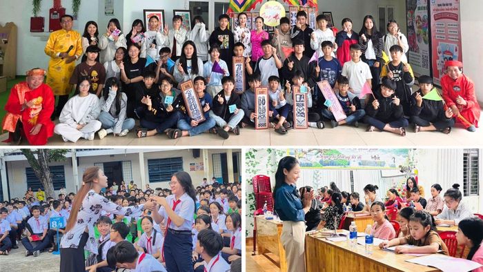 Nhiều địa phương đưa nghệ thuật hô hát bài chòi vào trường học. Ảnh: PHAN VINH