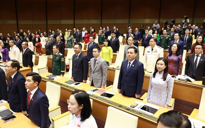 Các đại biểu Quốc hội tham dự Lễ tuyên thệ nhậm chức Chủ tịch nước Cộng hòa xã hội chủ nghĩa Việt Nam nhiệm kỳ 2026 - 2031