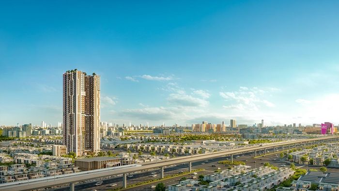 Phối cảnh Ava Center - dự án ngay mặt tiền đường Thủ Khoa Huân, ngã tư Hòa Lân (TP.HCM).