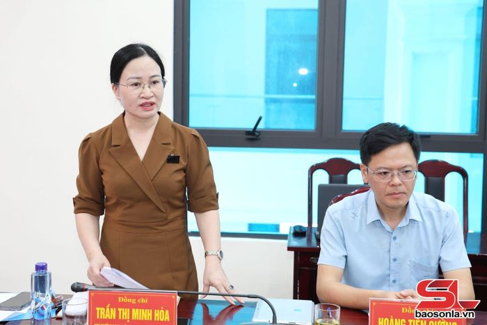 Lãnh đạo Ban Nội chính Tỉnh ủy phát biểu tại cuộc làm việc.
