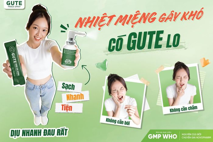  Bộ đôi sản phẩm Gute Freeze giúp xoa dịu các vết nhiệt miệng
