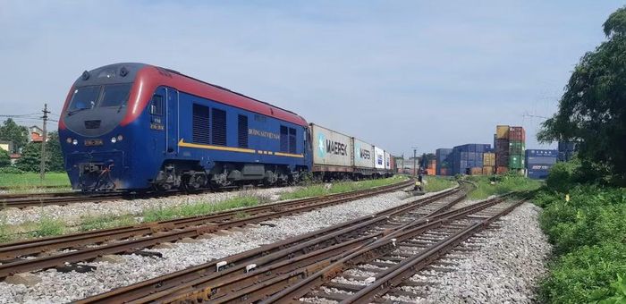 Đường sắt liên vận Việt Nam kết nối Trung Quốc hiện chỉ khai thác một lượng hàng rất nhỏ do khác biệt về hạ tầng đường ray. (Ảnh: PV/Vietnam+)