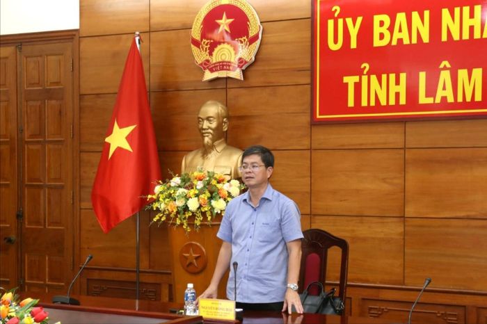 Đồng chí Nguyễn Hồng Hải, Ủy viên Ban Thường vụ Tỉnh ủy, Phó Chủ tịch UBND tỉnh Lâm Đồng kết luận cuộc họp