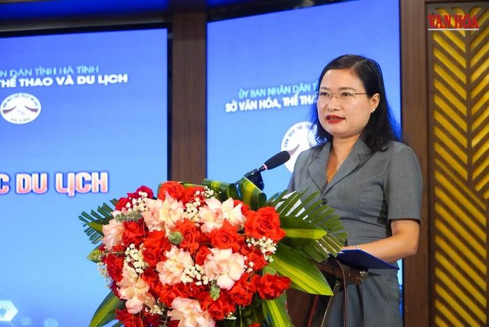 Phó Chủ tịch UBND tỉnh Hà Tĩnh Nguyễn Thị Nguyệt phát biểu tại hội nghị, tập huấn