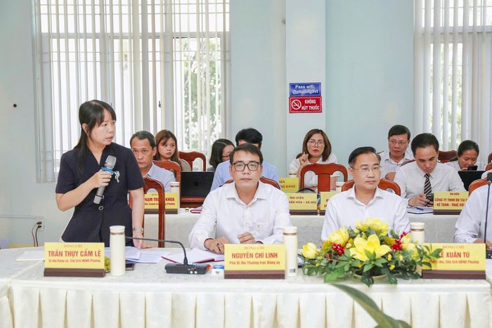  Đại diện Đảng ủy phường Tam Thắng phát biểu, nêu ý kiến 