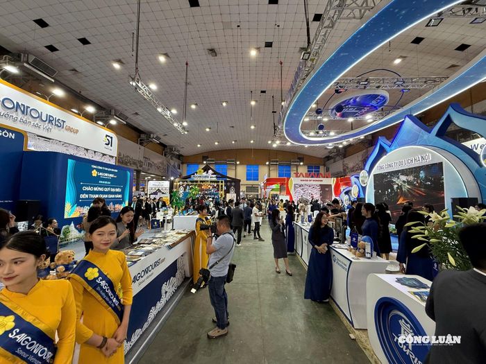 Quang cảnh các gian hàng trưng bày tại Hội chợ Du lịch Quốc tế Việt Nam (VITM) năm 2026.
