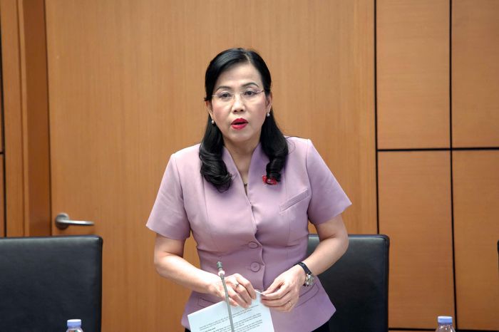 Chủ nhiệm Ủy ban Khoa học, Công nghệ và Môi trường Nguyễn Thanh Hải phát biểu.