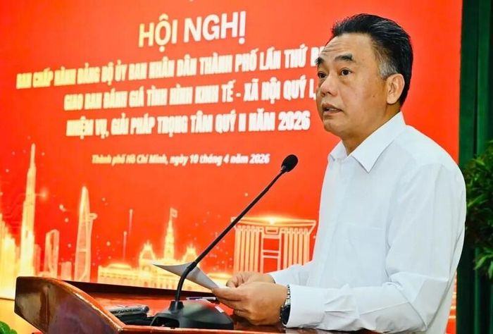 Ông Nguyễn Lộc Hà - Phó Chủ tịch Thường trực UBND TP. Hồ Chí Minh, phát biểu tại hội nghị. Việt Dũng.