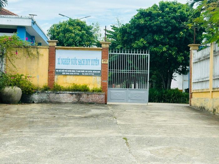 Xí nghiệp Cấp thoát nước Thăng Bình - Khu vực Duy Xuyên. Ảnh: KHÁNH HUYỀN